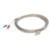 BERM K Type Screw Thermocouple Temperature Sensor Detector Gauge M6 Screw Thread 2 Wire Probe 2meter