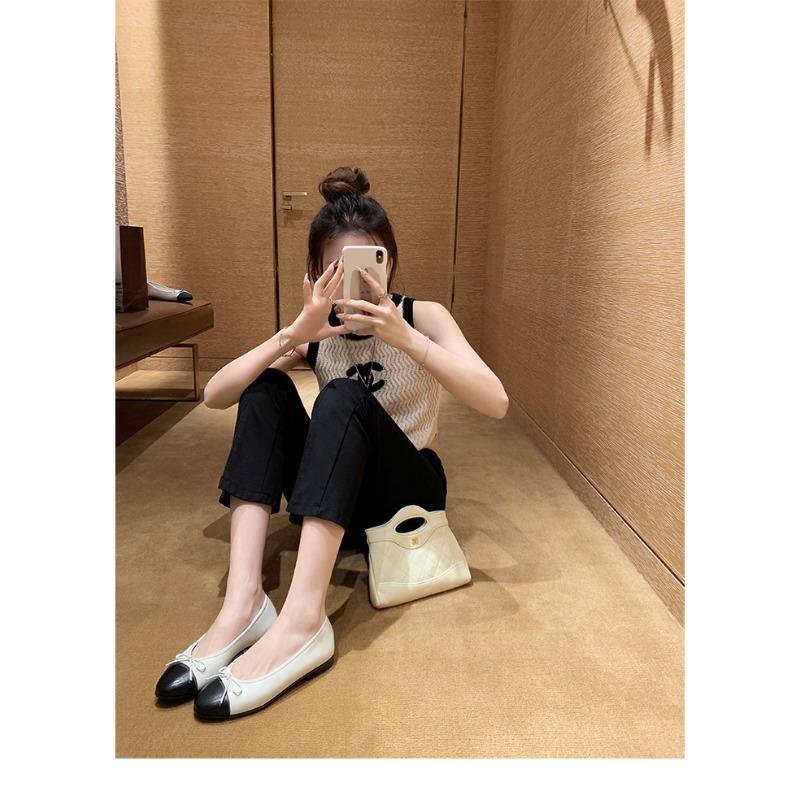 Weiße Leder Mary Jane Einzelschuhe mit weicher Sohle Damen Schleife Ballerinas Flachsohlige Damenschuhe