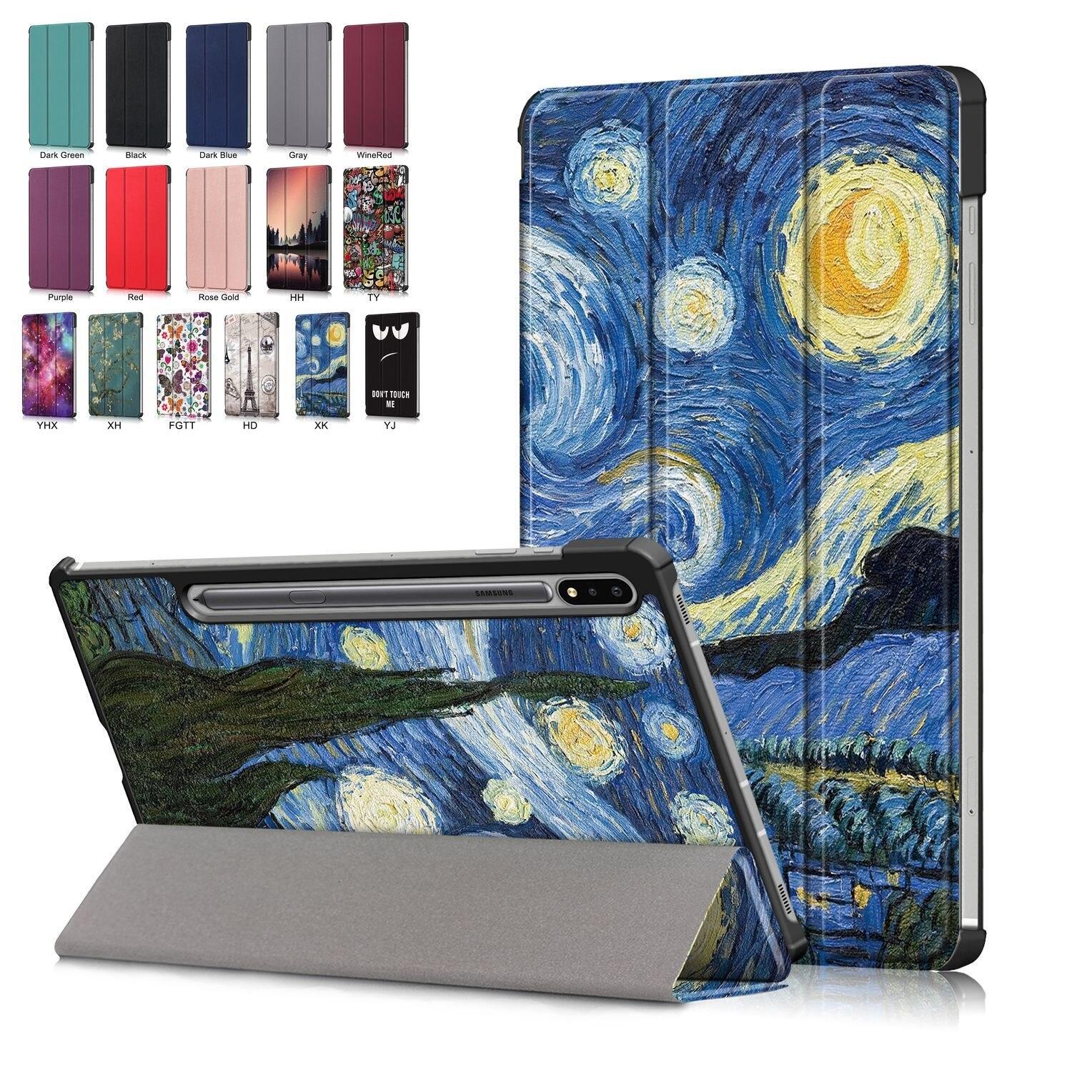 

Кожаный чехол для планшета Samsung Galaxy Tab S8 5G SM-X700 SM-X706 11 дюймов 2022 тонкий окрашенный чехол-подставка для сна