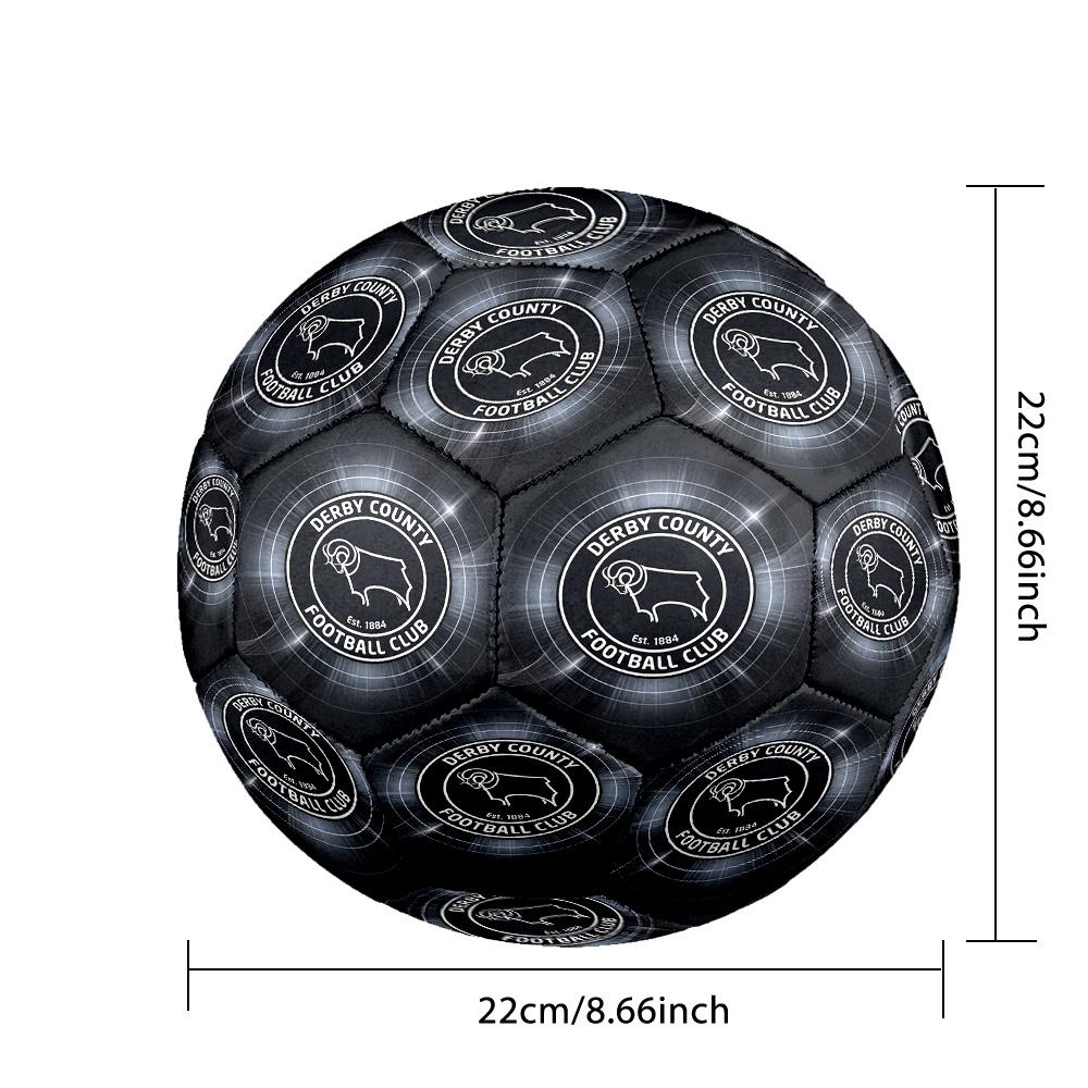 Derby County Size 5 Football High Elastic Soccer Ball For Outdoor Competition Daily Training Play