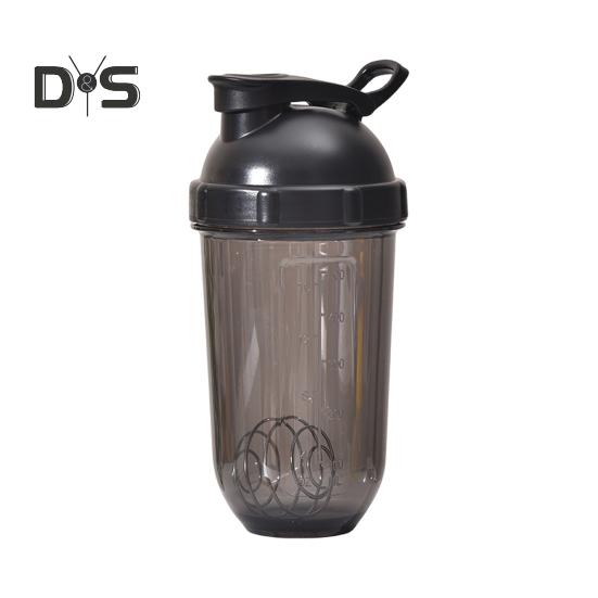 

Бутылки для шейкера протеина с проволочным шариком 500 мл, герметичная миксерная чашка с прозрачными весами, бутылка для фитнес-миксера, портативная шейкерная чашка для спортивных путешествий чёрный