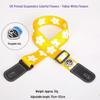Ukulele and Guitar Strap - Striped Polyester Cotton with Thickened PU Leather