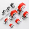 Car Heavy Duty Swivel Castor Silent Trolley 360 Degrees Swivel 1.5 Inch Red Wheels for Car Tool Platform Trolley Accessorie Tool