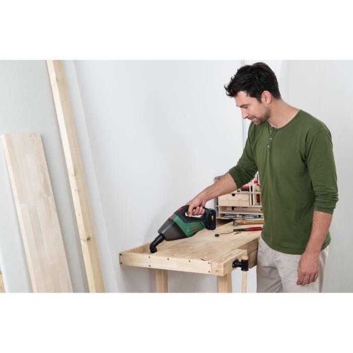 Aspirateur à main sans-fil Bosch - UniversalVac 18 outil seul - Vert - Bac (sans sac) - Dépression 9 kPa