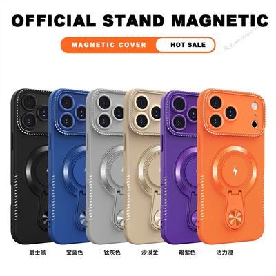 Magnetyczne Etui na Telefon z Bezprzewodowym Ładowaniem dla iPhone 17 Air 14 15 16 11 12 13 Pro Max Plus Magsafe Lightning Odporne na Wstrząsy Pokrowiec