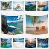 Living Room Tapestry Summer Sunshine Beach Coast Scenery Wall Decoration Living Room Bedroom Tapestry