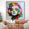 Vibrant Marilyn Monroe Canvas Wall Art Poster