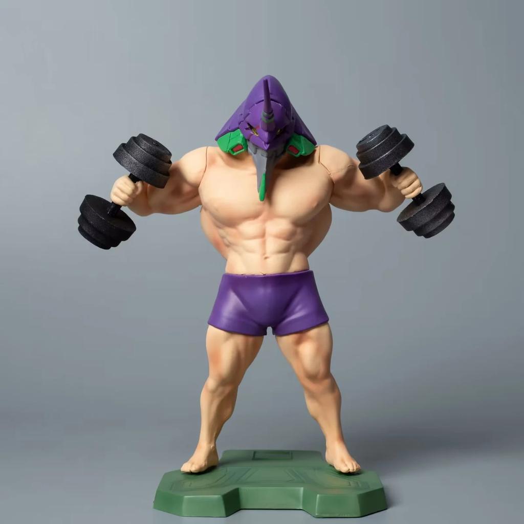Big muscle tyrant, fitness, muscle, first machine, brave 93 Niu Niu, dumbbells, luminous, doll boxed hand