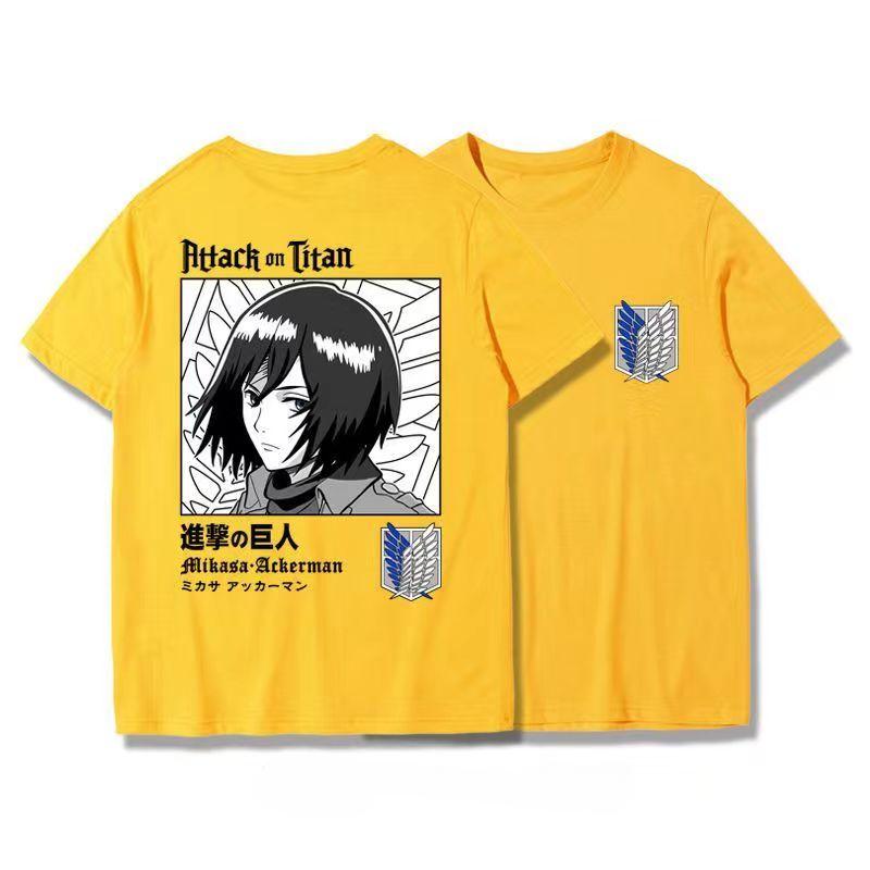 Japanese Anime T Shirt Scouting Legion Clothes Shingeki No Kyojin Tee Shirt Attack On Titan Giant Short-sleeve T-shir Men Women