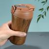 400ML Holzmaserung Marmormuster Vakuum Thermobecher Isoliert Kaffee Reisebecher - Hält Getränke Heiß Und Kalt für Auto Und Büro