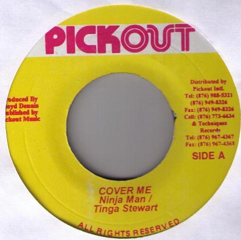

7-дюймовая пластинка NINJAMAN / TINGA STEWART - Cover Me NONE Pickout Ямайский регги, ска и даб Б/У