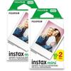 Fujifilm Instax Mini Instant Film, 2 X 10 Shoots X 2Pack (Total 40 Shoots) Value Set
