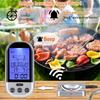 LMETJMA Wireless Range Grill Oven Meat Thermometer Digital Thermometer with Timer and LCD Backlight Cooking Food Thermometer