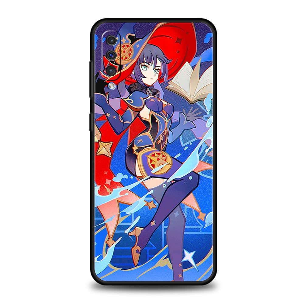 Pouzdro na telefon Samsung Galaxy A52 A14 A50 A70 A10S A30 A40 A20S A20E A02S A12 A22 A72 A32 5G A04s Genshin Impact silikonový kryt