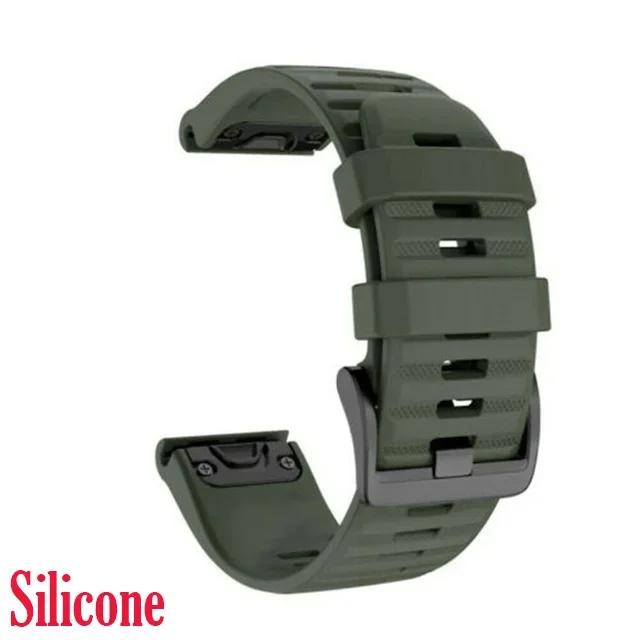 For Garmin Instinct 2X Solar QuickFit PU Leather Watch Strap Watchband 26 22mm For Garmin Fenix 6X 6 Pro 5X 5 Plus 7X 7 Bracelet