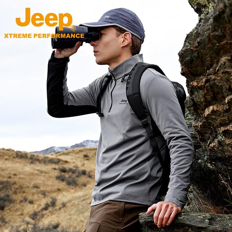 

Jeep Men s Fleece Quick-Dry Long-Sleeve T-Shirt 4XL