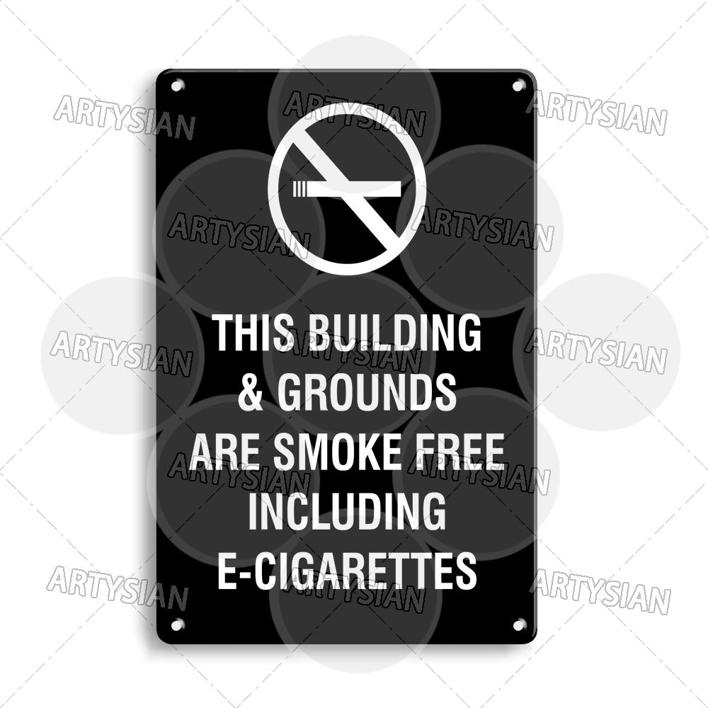 No Smoking Metal Sign Smoke Free Prohibition Warning Sign No Vaping Smokefree Plaque