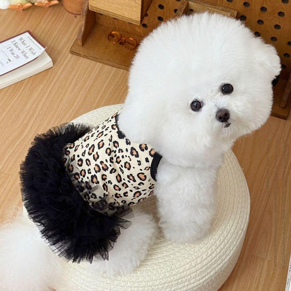 Summer Puppy Cat Slip Dress Soft Dog Puffy Dress Trendy Corgi Teddy Clothes for Small Dog Cat