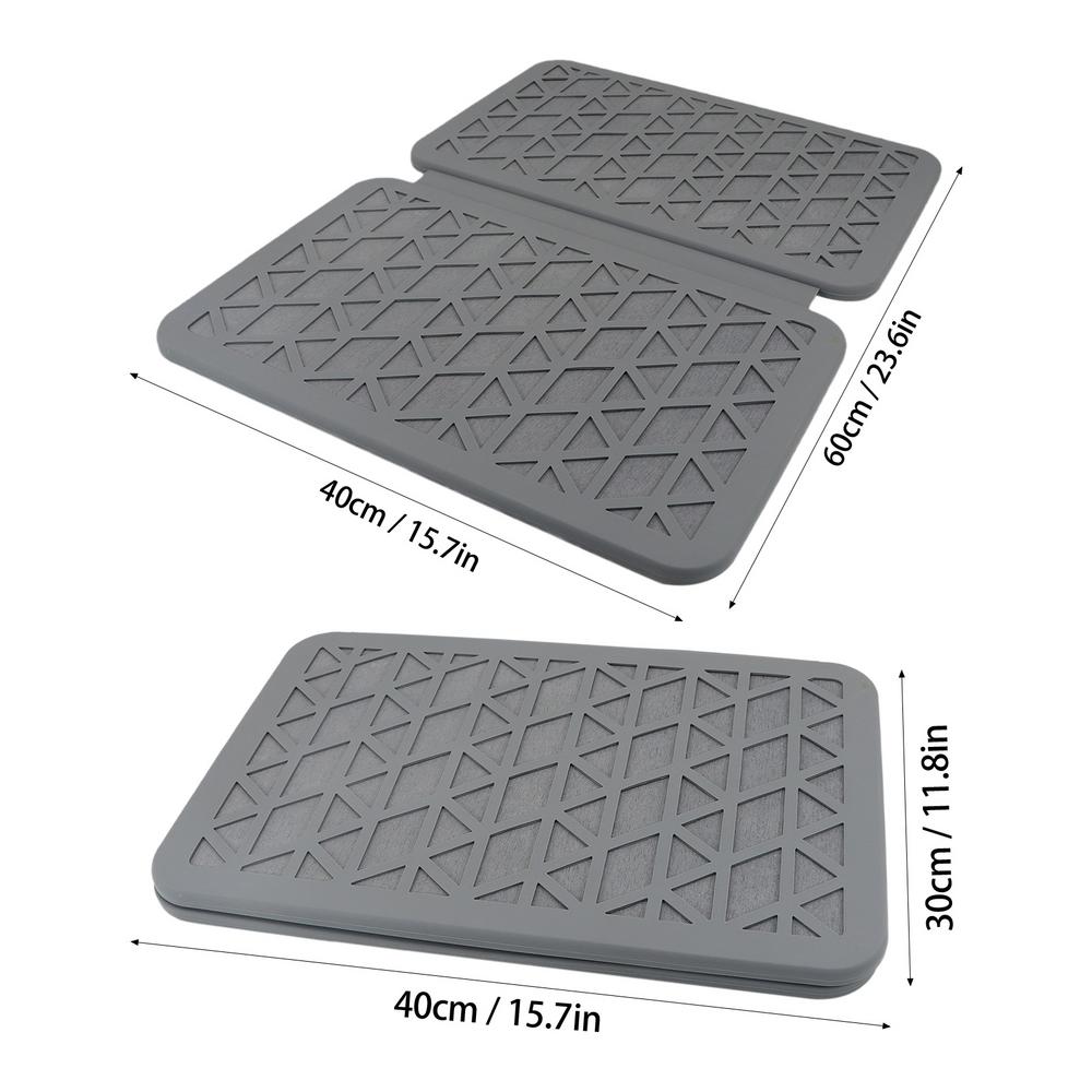 

Kitchen Dish Drying Mat Kitchen Dish Draining Supplies Absorbent Hot Pads For Apartment Home Cooking Lovers Coffee Shop Bars other темно-серого