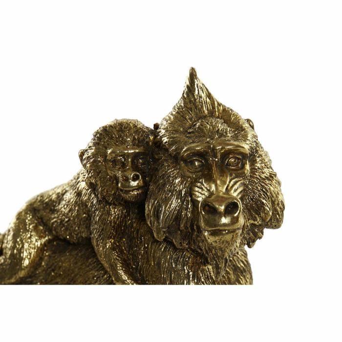 Figurine décorative - FZ-93397 - Doré - Résine colonial - 21x8,5x18,5 cm - Intérieur
