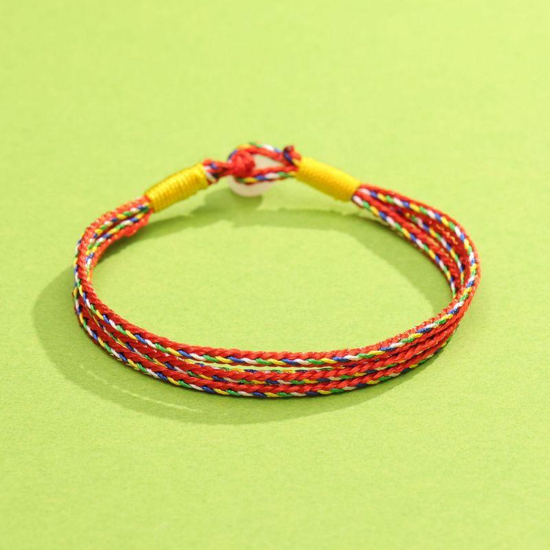 

2025 Новое поступление Фестиваль лодок-драконов Красочный шнур Ремешок для переноски Детский Детский Взрослый Плетеный из цветной проволоки Браслет Оптом Sansheng Rope