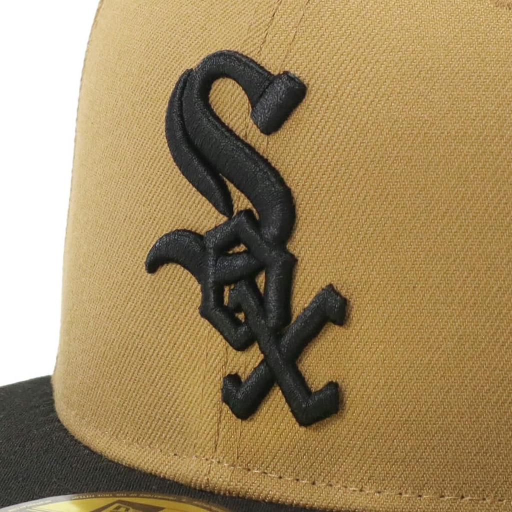 New Era 59FIFTY Cap by MLB Chicago White Sox with Side Patch and Under Exclusive To and Also 59FIFTY with Side Patch and SOX SOX Flat Stylish