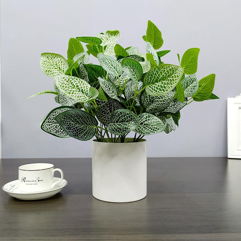 Nordic Artificial Green Plant Bonsai for Office or Home Decor - Small Indoor Potted Ornament