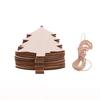 10pcs Party Supplies Gift DIY Christmas Decor Wood Tree Ornaments Pendant Decorations