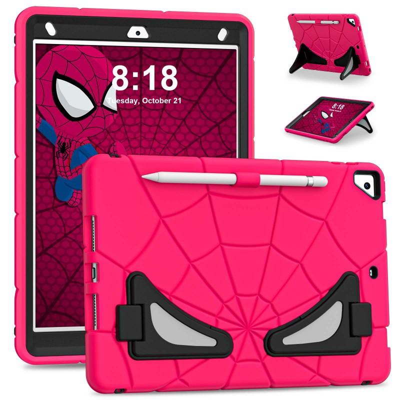 Spider-Man Shockproof Full Cover Case IPad 9th Gen 10.2 Inch Air 4 10.9 Kids Drop Protection Silicone