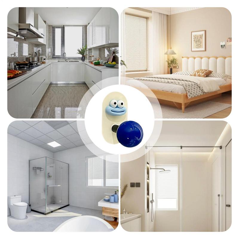 ABS Wall Mount No-Drill Hooks Key Chain Storage Rack Strong Self Adhesive Coat Hat Hanger Girl Child Room Decoration Holder