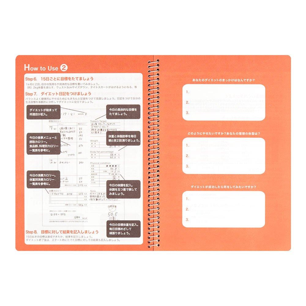 DESIGNPHIL MIDORI HF Diary Diet Planner A5 26154006 3-Month