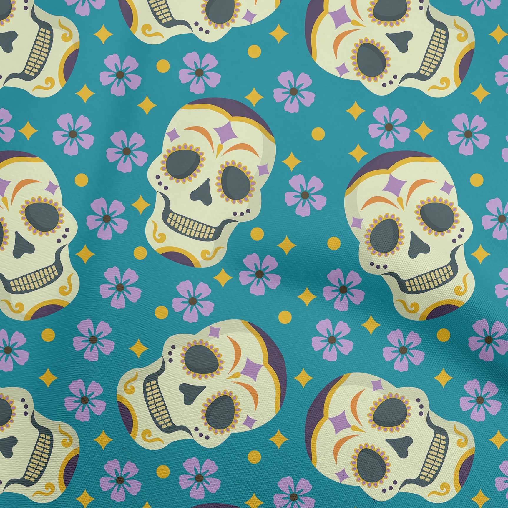 

oneOone Чорна віскозна тканина Georgette Сукня з черепом Матеріал Тканина Тканина з принтом у дворі 42 дюйми 42 Inch Wide - Viscose Chiffon бірюзовий колір синій