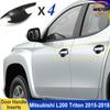 Türgriffeinsätze Für Mitsubishi L200 triton 2015-2018 ABS Außen Autoteile Türschale Becher Schutz Auto Zubehör