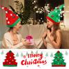 Red Christmas Tree Hat Green Santa Hat Outdoor Xmas Cap  Girls