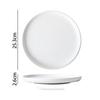Abay Retro Matowy Biały Ceramiczny Zestaw Talerzy Obiadowych