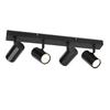 Ceiling Spotlights - NETTLIFE - 4-light Spotlights - Black - GU10 - 350° Rotatable