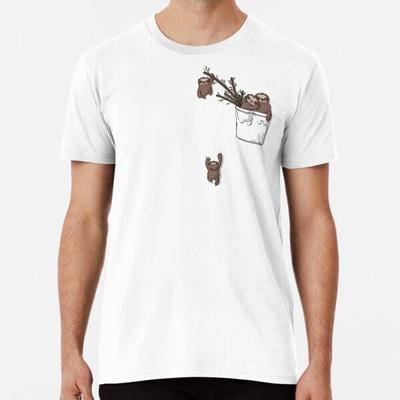 Pocket Sloth Family T-Shirt S-5XL Best T-Shirt