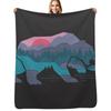 Bear Country Throw Blanket Cozy Throw Blanket Birthday Gift for Him Her