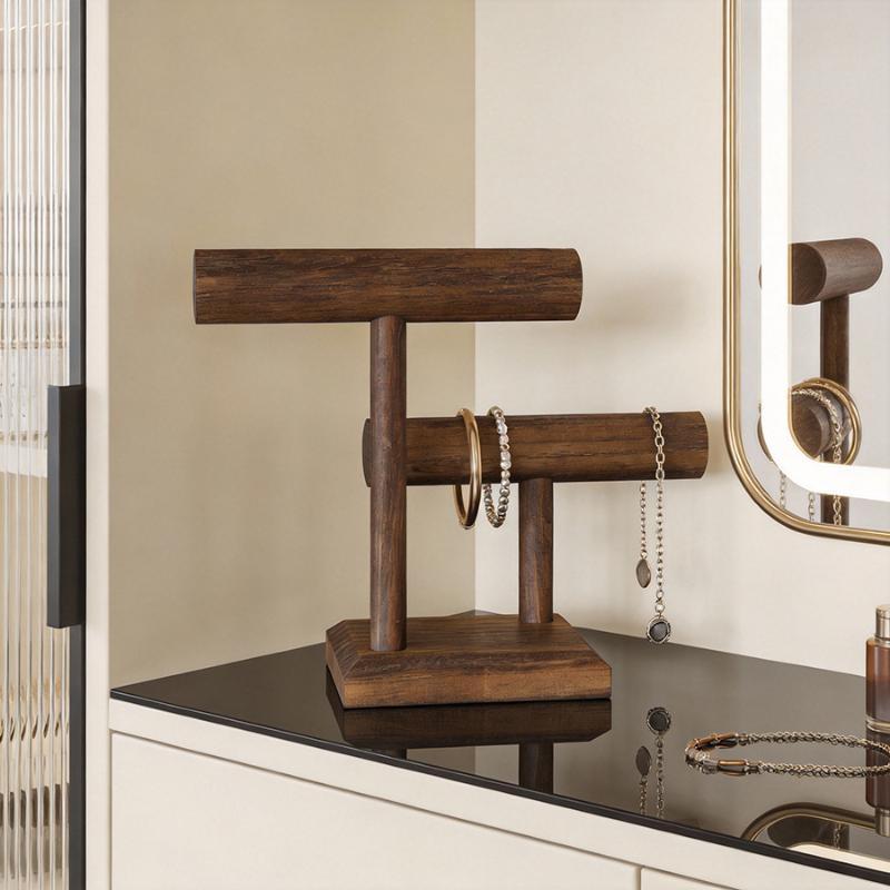 Urholder Stand Træ Ur Display Tårn Smykke Organizer Til Armbånd Og Halskæder Urholder Organizer