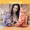 Simulation 3d Cat Plush Stuffed Toy Animal Doll Room Decoration Gift Birthday