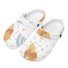 Summer Printed EVA Clogs Unisex Water Friendly Slip On Soft Garden Shoes Beach Pool Bathroom Home Casual Slippers Pool Shower Use