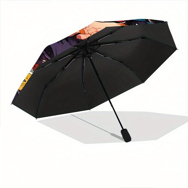 1pc Demon Slayer Pattern Automatic Umbrella is Fashionable and Good-Looking, Suitable for Travel and Daily Use.Y029