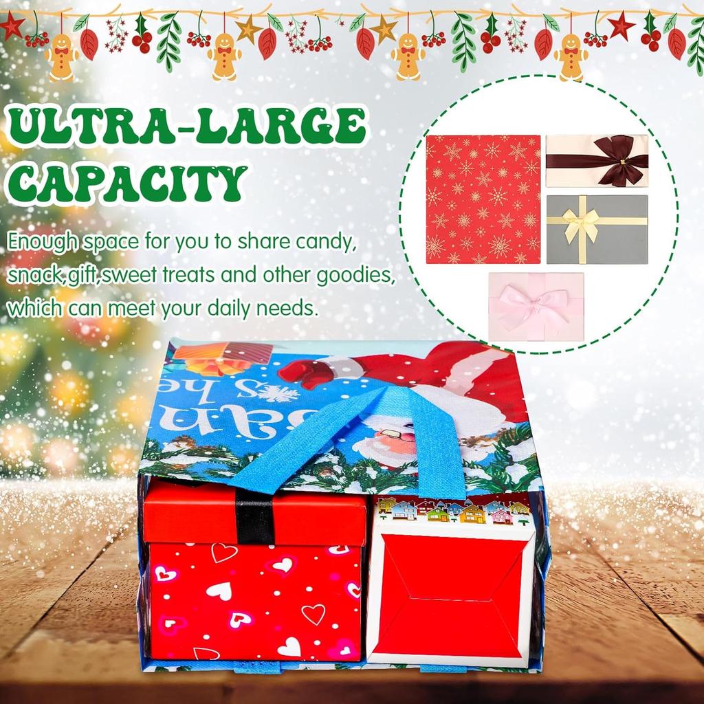 15PCS Christmas Gift Bags Candy Bags Christmas Gift Organisers Gift Wrapping Bags Children's Gifts Christmas Decoration