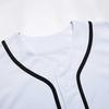 Men Summer T-shirt Pullover Short Sleeves Color Matching Buttons Single-breasted Daily Wear Loose Mid Length Men Baseball Uniform Male Clothes