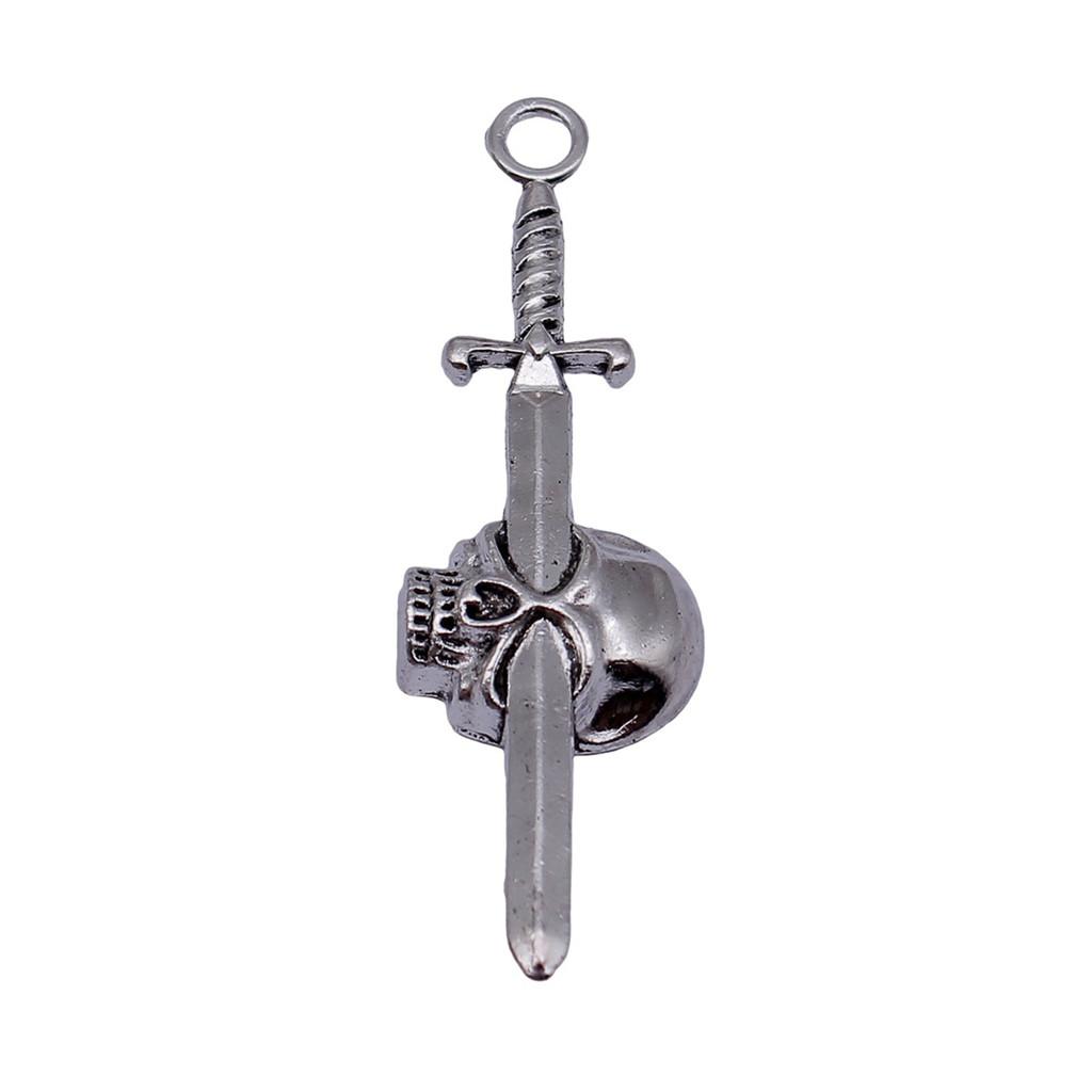 Anime Charms Multi Color Medieval Sword Pendants For Fantasy Warrior Themed Jewelry