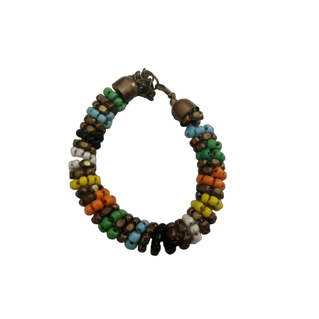 @ Fashionable Multicolor Adjustable Hand Made Beads Bracelet Bangle For Girls Zr-1541-60%Off