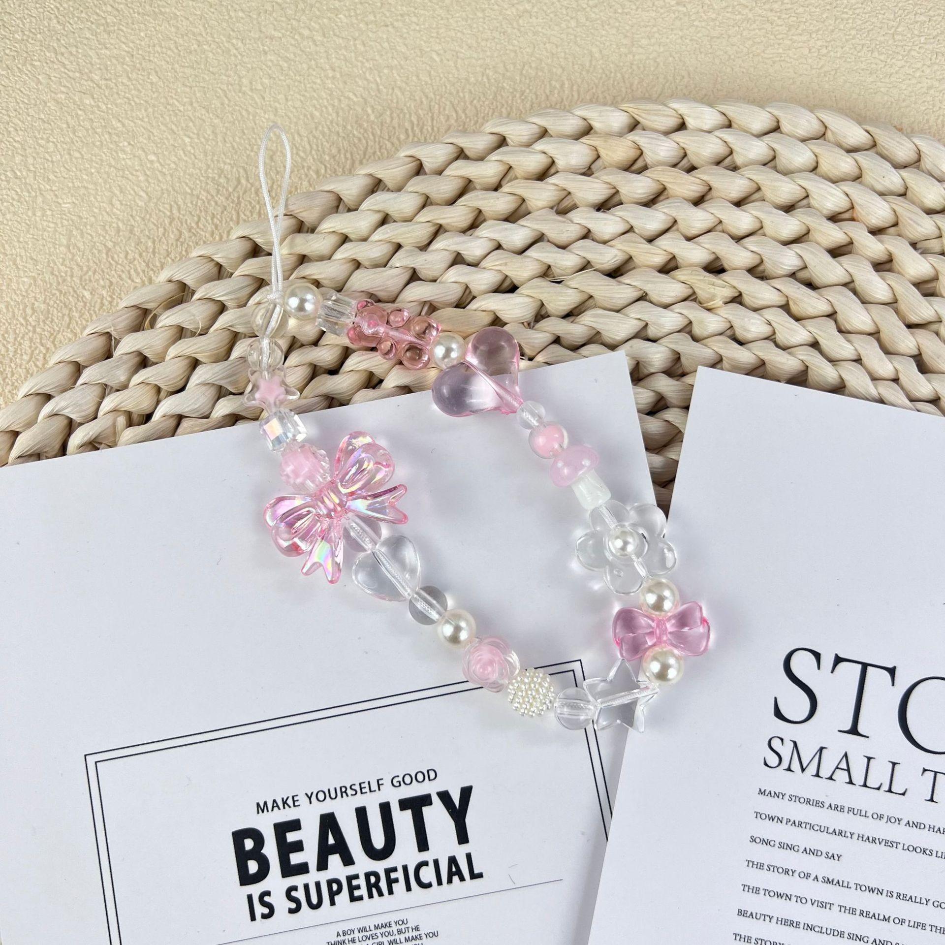 High Quality Phone Chain Mobile Phone Straps Crystal Mobile Phone Chain Fashion&Bead фиолетовый