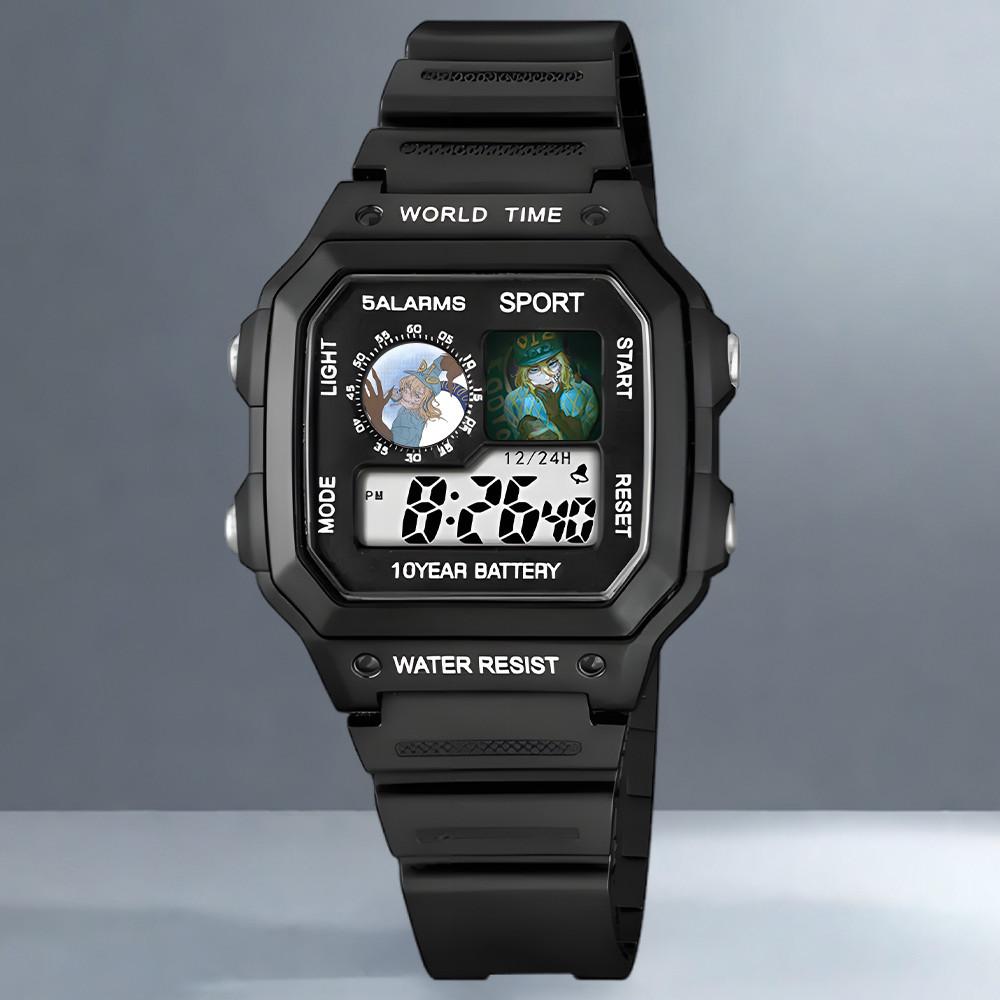 "JOJO's Bizarre Adventure Diego Electronic Watch Sports Digital Wristwatch for Junior High School Students with Alarm Clock Man