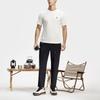 Fila Solid Color Knitted Professional Sports Short Sleeve T-Shirt Men Tops Cloud-White A11M417101F-WT