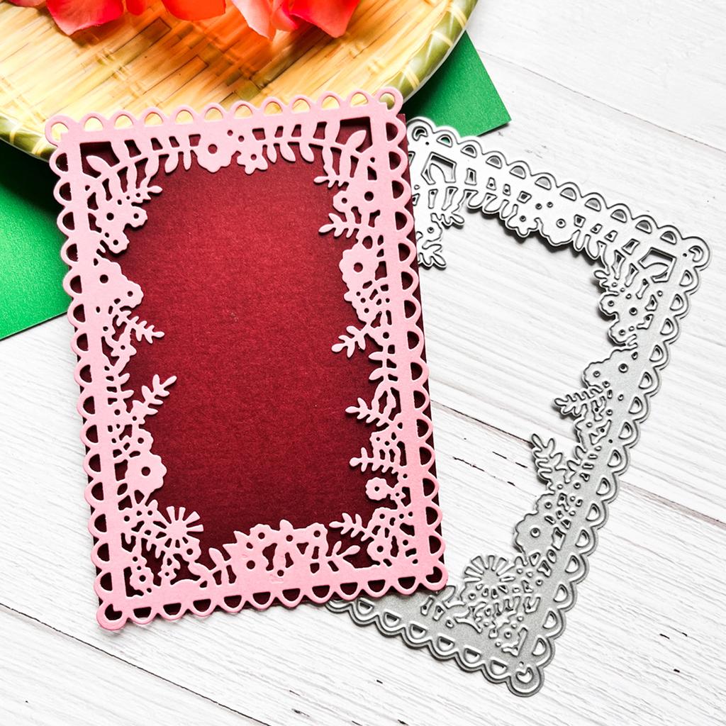 Metal Die Cuts Flower Frame Embossing Stencil Cutting Dies for Card Making Scrapbooking Paper Craft DIY Template Mold